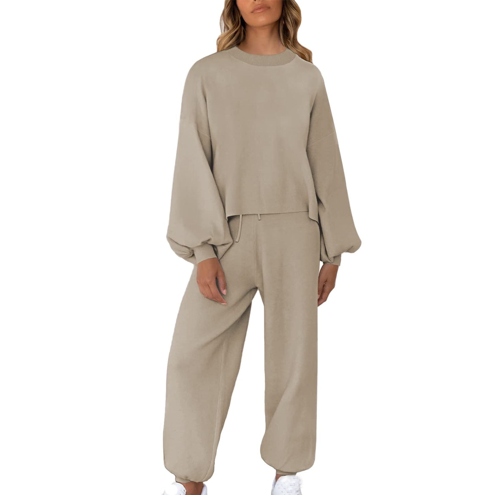 Wyongtao Women's 3 Piece Sweatsuit Lounge Set Cardigan Wyongtao Women's 3 Piece Sweatsuit Lounge Set Cardigan