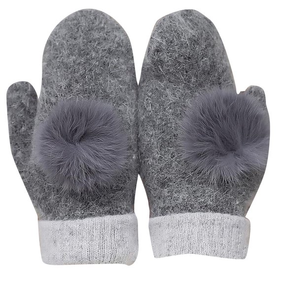 ShomPort Women's Warm Thick Mittens Cute Windproof Knit Gloves Thermal Outdoor Touchscreen Gloves