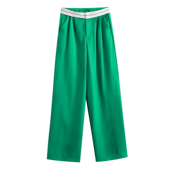 ShomPort Women's Wide Leg Pajamas Pants Solid Color Loungewear Trousers Casual Loose Comfy Pjs Pants