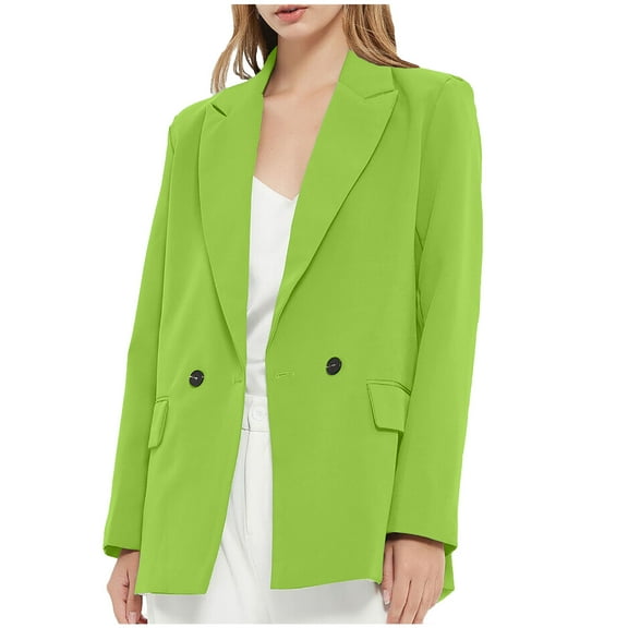 ShomPort Womens Blazer Jackets Long Sleeve Lapel Open Front Casual Work Office Blazers Business Jacket Suit