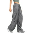 thumbnail image 1 of ShomPort Womens Cargo Pants Fall Fashion Drawstring Sweatpants Casual Loose Athletic Trousers, 1 of 8