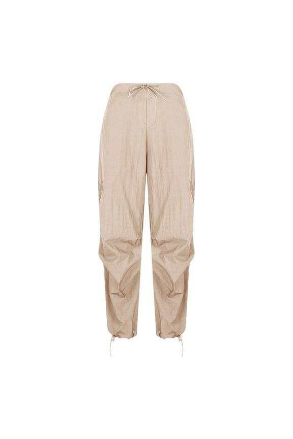 Womens Cargo Pants Wide Leg Hiking Pants High Waisted Baggy Pants Fall Trendy Pants with Pockets