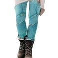 thumbnail image 1 of ShomPort Womens Casual Graphic Print Leggings High Waist Fleece Lined Long Tights Pants, 1 of 5