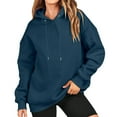 thumbnail image 1 of ShomPort Womens Casual Loose Hoodies Pullover Drawstring Long Sleeve Sweatshirts Fall Clothes, 1 of 8