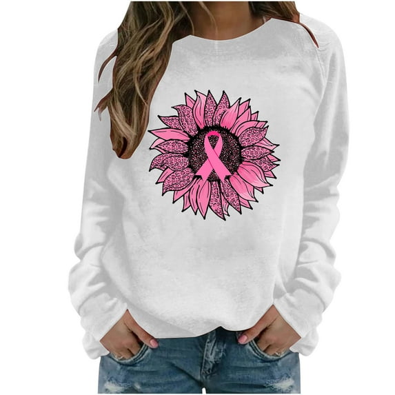 ShomPort Womens Crewneck Sweatshirt Cute Pattern Print Long Sleeve Loose Fashion Fall Pullover Top