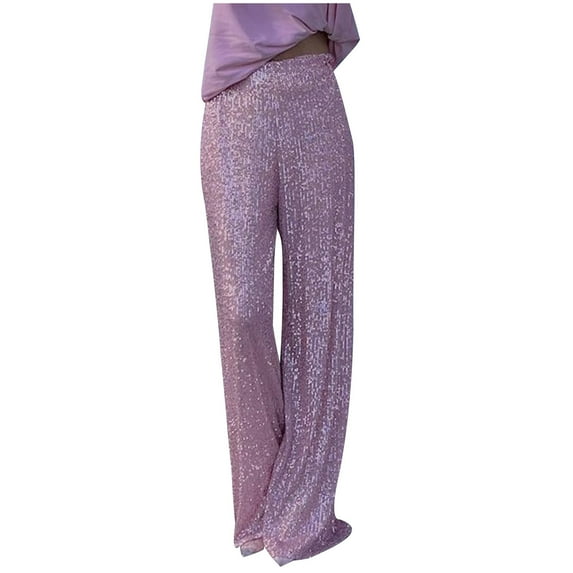 ShomPort Womens Fall Fashion Pants Wide Leg High Waisted Trousers Casual Loose Lounge Pants