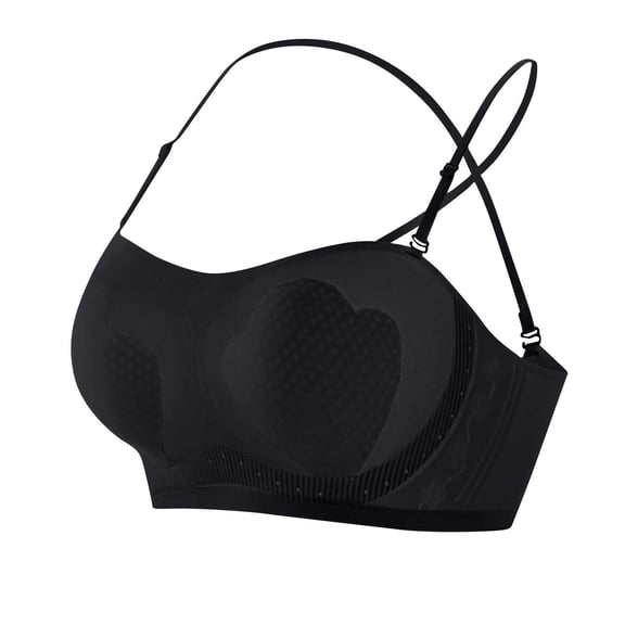 ShomPort Womens Full Coverage Underwear Padded Thin Adjustable Straps Wireless Comfort Breathable Workout Bras