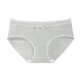 thumbnail image 1 of ShomPort Womens Invisible Briefs Seamless Lace Trim Mid-Rise Waisted Full Coverage Solid Color Cotton Underwear, 1 of 1