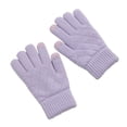 thumbnail image 1 of ShomPort Womens Knitted Winter Gloves Touch-Screen Solid Color Textured Comfort Soft Lightweight Warm Mittens, 1 of 2