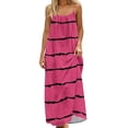 thumbnail image 1 of ShomPort Womens Lounge Dress Sleeveless Summer Casual Backless Cami Sundress Vacation House Dress, 1 of 7