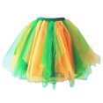 thumbnail image 1 of ShomPort Womens Mesh Tulle Mini Skirts Elastic Waist Trendy Puffy Skirts Vintage Bubble Dance Short Skirts Prom Dress Up (X-Large, Yellow), 1 of 3