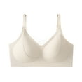 thumbnail image 1 of ShomPort Womens Padded Underwear Textured Crisscross Straps Seamless Comfort Athletic Thin Everyday Bras, 1 of 3