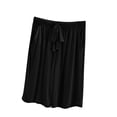 thumbnail image 1 of ShomPort Womens Pajamas Shorts Solid Color Wide Leg Drawstring Waist Solid Color with Pockets, 1 of 4