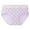 thumbnail image 1 of ShomPort Womens Seamless Underwear Lace Trim Polka Dot Printed Cotton Cute Briefs Full Coverage Breathable Panties, 1 of 4