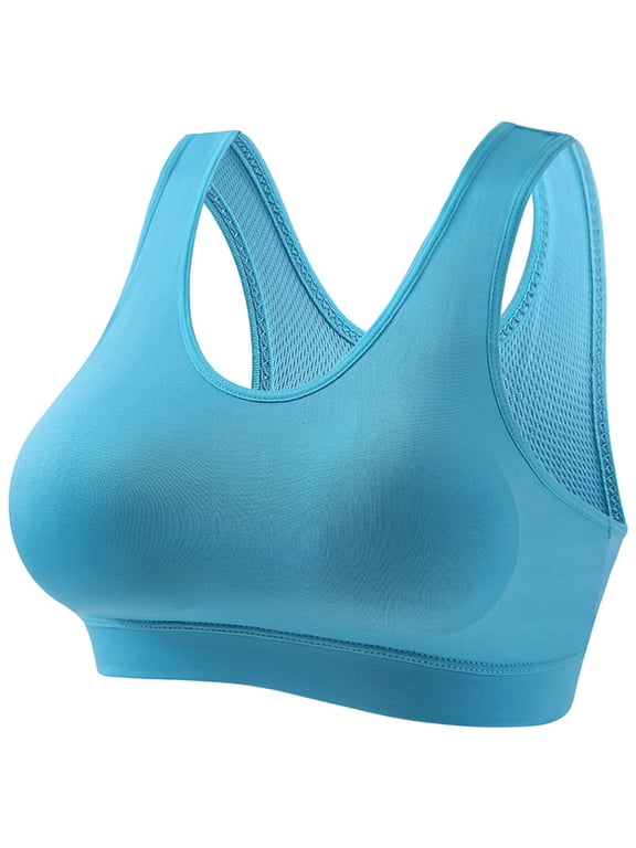 Womens Seamless Yoga Bras Fixed Cup Supportive Without Underwire U-Back Comfort Athletic Padded Underwear