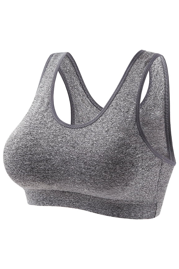 Womens Seamless Yoga Bras Fixed Cup Supportive Without Underwire U-Back Comfort Athletic Padded Underwear