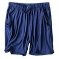 thumbnail image 1 of ShomPort Womens Short Pants Drawstring Elastic Waistband Loose Soft Pajamas Lightweight Smoothing Daily Sleepwear with Pockets, 1 of 6