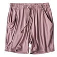 thumbnail image 1 of ShomPort Womens Short Pants Drawstring Elastic Waistband Loose Soft Pajamas Lightweight Smoothing Daily Sleepwear with Pockets, 1 of 7