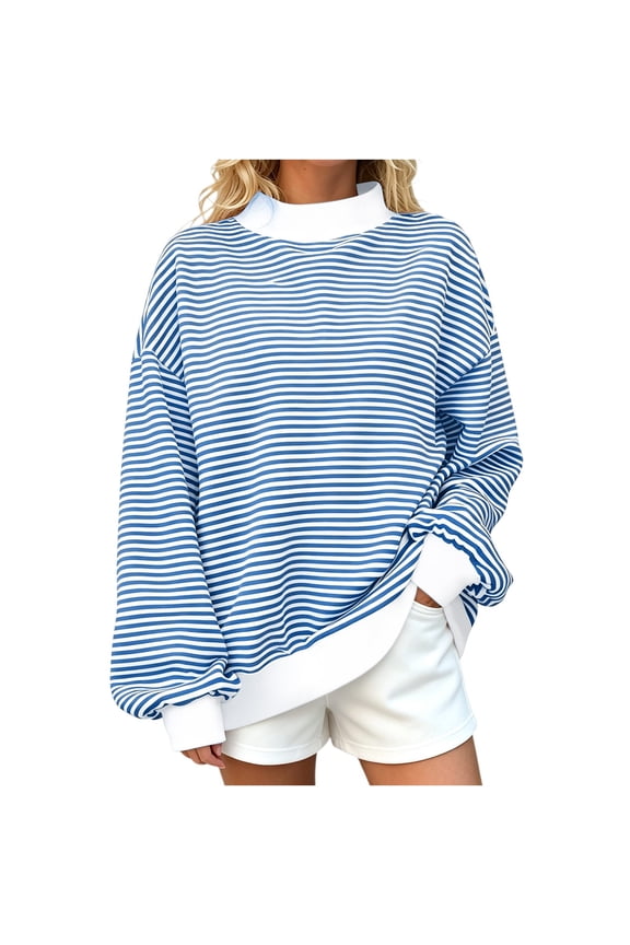 Womens Sweatshirt Oversized Mock Neck Warm Long Sleeve Pullover Tops Trendy Winter Fall Outfits