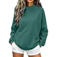 thumbnail image 1 of ShomPort Womens Sweatshirt Oversized Mock Neck Warm Long Sleeve Pullover Tops Trendy Winter Fall Outfits, 1 of 7