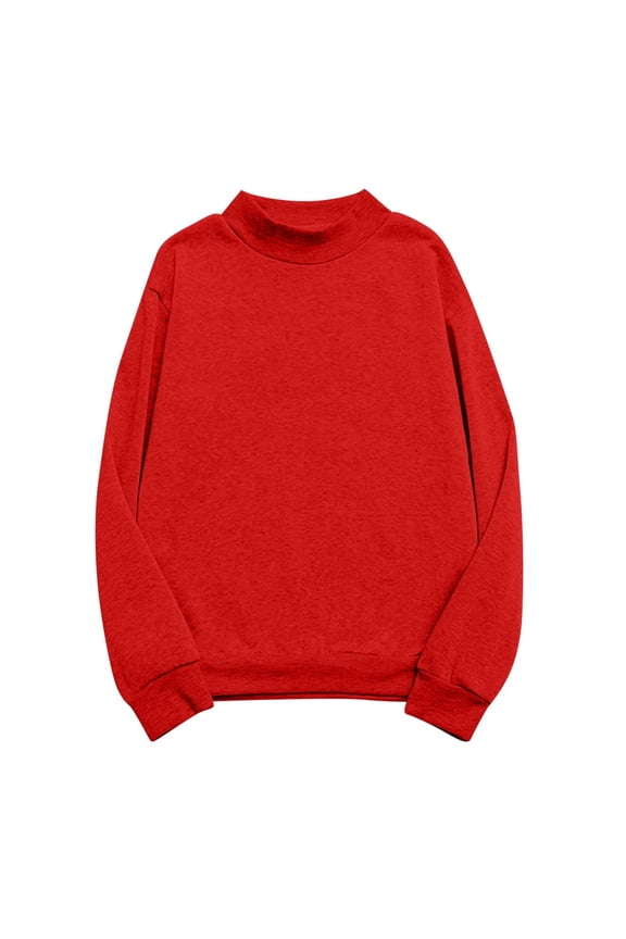 Womens Sweatshirt Fall Plus Size Mock Neck Oversized Sweatshirt Fleece Long Sleeve Pullover Tops M-4X