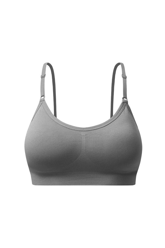 Womens Yoga Underwear Fixed Cup U-Back Quick Dry Thin Adjustable Straps Comfy Workout Daily Bras