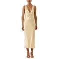 thumbnail image 1 of Shona Joy womens  La Lune Plunged Cross Back Midi Dress, 6, 1 of 3