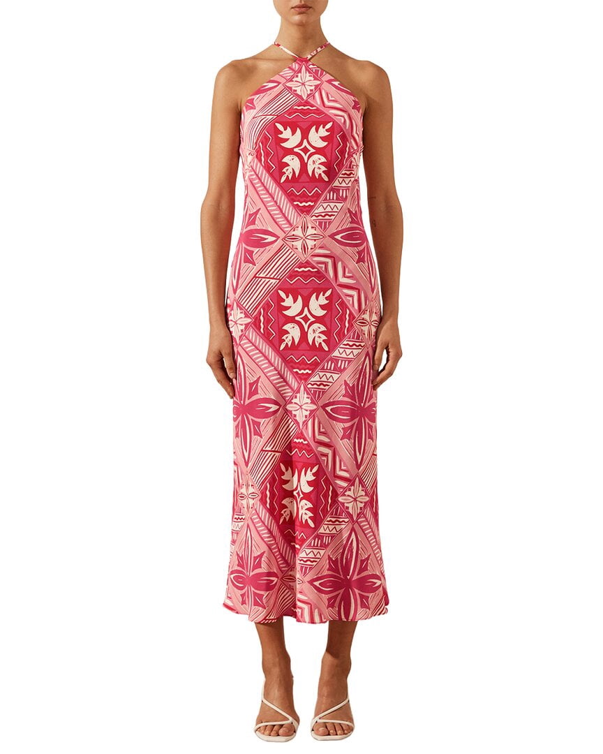 Shona Joy womens Rosana Halter Bias Silk Midi Dress, 2 - Walmart.com