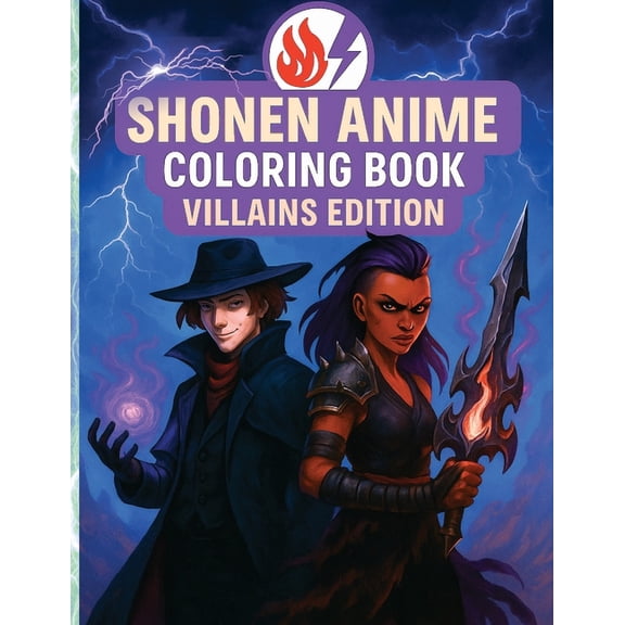 Shonen Anime Shonen Anime Coloring Book: Villains Edition, Book 2, (Paperback)