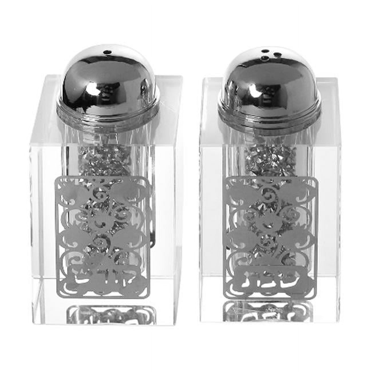 Shonfeld Crystal 3 in. Crystal Salt & Pepper Shaker Set with Broken