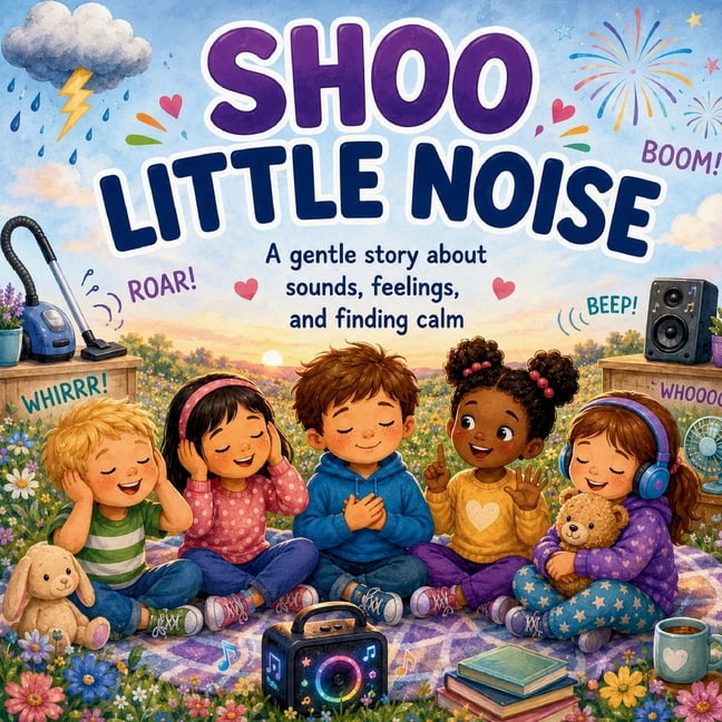 Advo Cat Kids Shoo Little Noise: A Gentle Story About Sounds, Feelings, and Finding Calm, (Paperback)