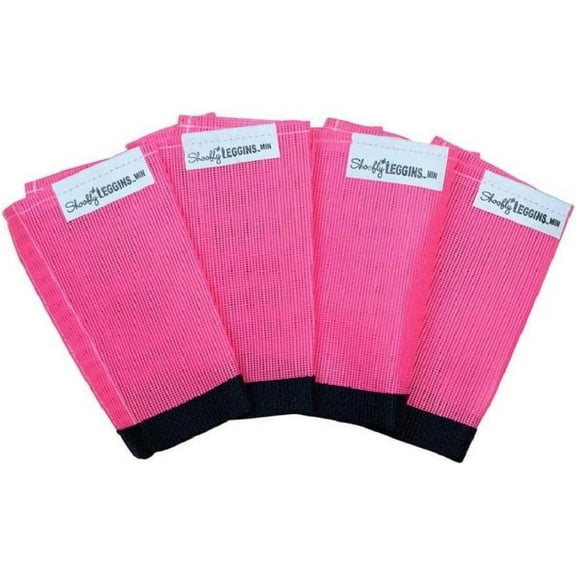 Shoofly Horse Leggins, Patented Loose Fitting Boots, Reduce Stomping, Stress & Fatigue, Breathable Plastic Mesh (Pink/Mini)