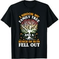 thumbnail image 1 of Shook My Family Tree Nuts Fell Out Funny Reunion Genealogy T-ShirtMen and women, Black T-shirt, size: Extra large, 1 of 4