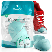 Shoolex Make Em Fit Memory Foam Shoe Filler for Too Big Shoes, Size Reducer, Men Women, Large