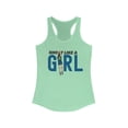 thumbnail image 1 of Shoot Like A Girl Clark 22 Basketball lover Women's Ideal Racerback Tank, 1 of 2