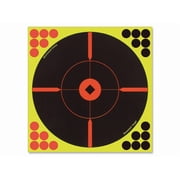 BIRCHWOOD CASEY Shoot-N-C 12" X-Bulls-Eye Reactive Targets - Highly Visible Instant Feedback Self-Adhesive Shooting Targets, 5 Targets, 120 Repair Raters