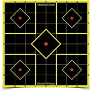BIRCHWOOD CASEY Shoot-N-C 8" Sight-in Reactive Targets - Highly Visible Instant Feedback Self-Adhesive Shooting Target Stickers with 36 Repair Pasters