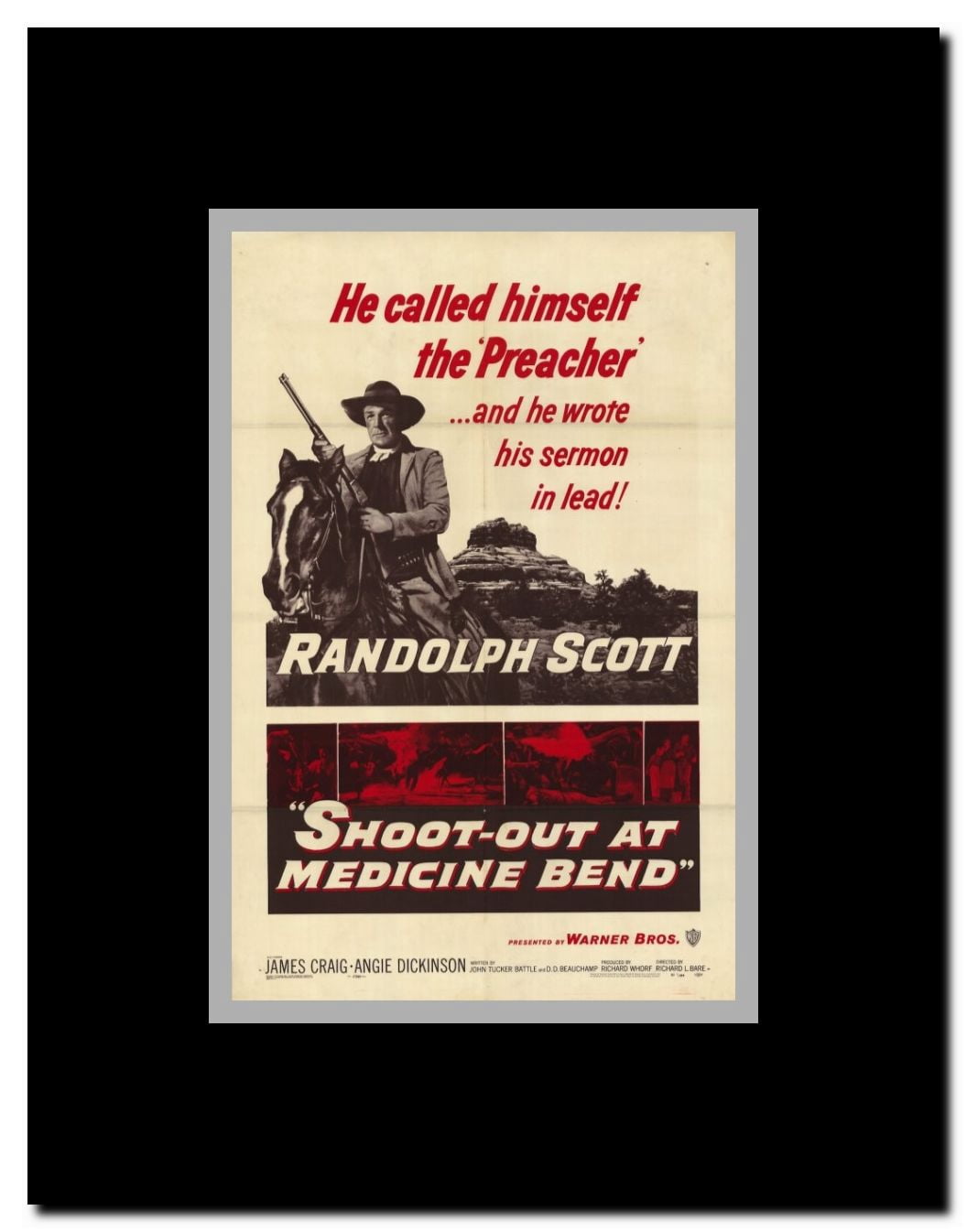 Shoot-Out at Medicine Bend Framed Movie Poster