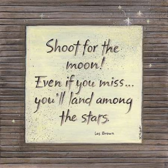 Shoot for the Moon Canvas Art - Karen Tribbet (24 x 24)