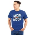 thumbnail image 1 of Shoot for the Moon Space Rocketship Plus Size Crewneck Graphic Tee Shirt Brisco Brands 3X, 1 of 5