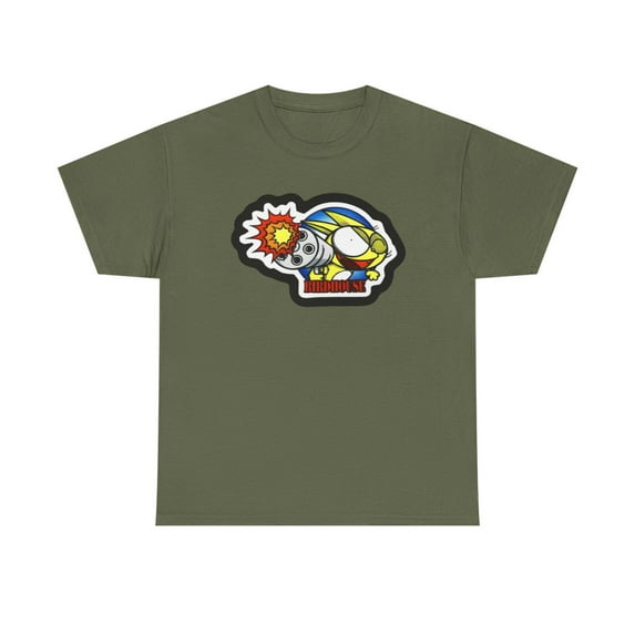 Shooter Cartoon Birdhouse Berra Santos Vintage Skateboard 02 TShirt Print - Military Green / 2XL