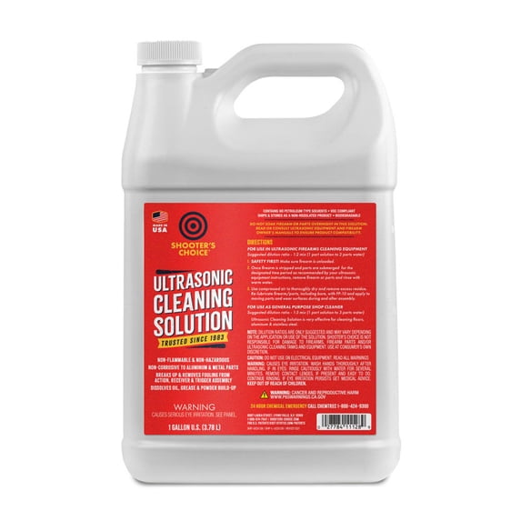 Shooter's Choice Ultrasonic Cleaning Solution, 1 Gallon, Non-Corrosive, Non-Toxic, Biodegradable, Non-Flammable (SHF-UCS128)