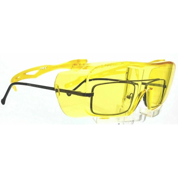 Shooter's Edge Adult, Unisex OTG III Safety Z87.1 Over-The-Glass Anti-Fog Yellow Lens