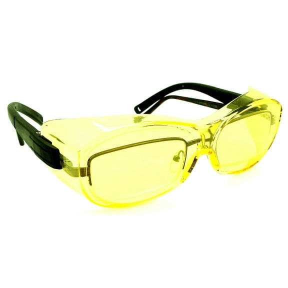 Shooter's Edge OTG Over-the-Glasse Z87.1 Safety Shooting Glasses Contrast Yellow