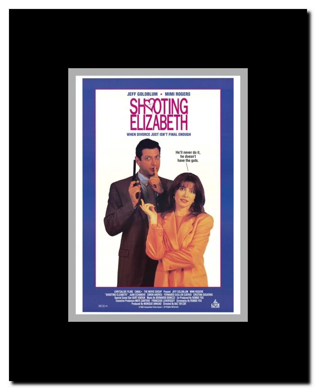 Shooting Elizabeth Framed Movie Poster