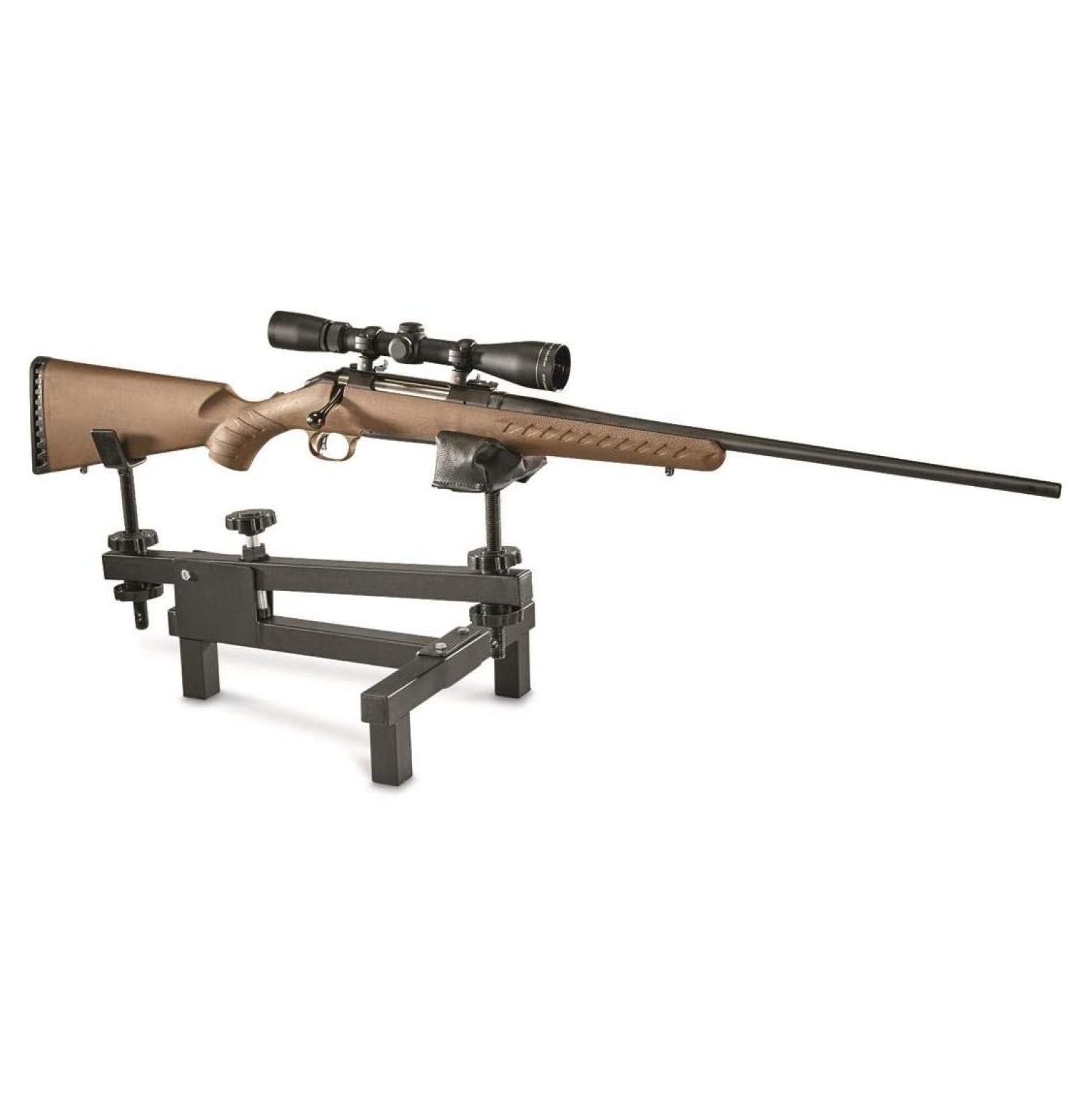 Shooting Rifle Bench Rest for Outdoor Range, Adjustable Portable Stand