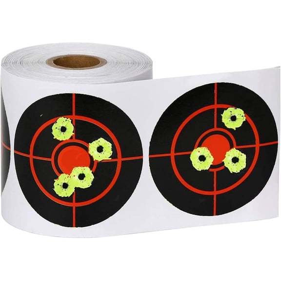 Shooting Splatter Targets Stickers,Self Adhesive Shooting Targets Paper-250 Pcs/Roll 3 Inch