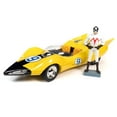 thumbnail image 1 of Shooting Star #9 Yellow and Racer X Figurine "Speed Racer" Anime Series 1/18 Diecast Model Car by Auto World, 1 of 11