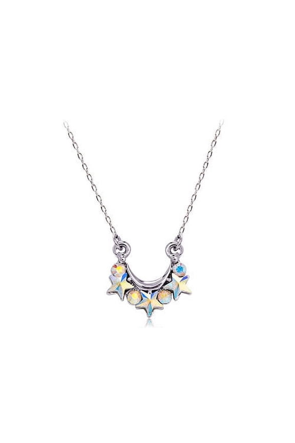 Shooting Star Hot Galaxy Crest Aurora Boreale Crystal Pendant Necklace