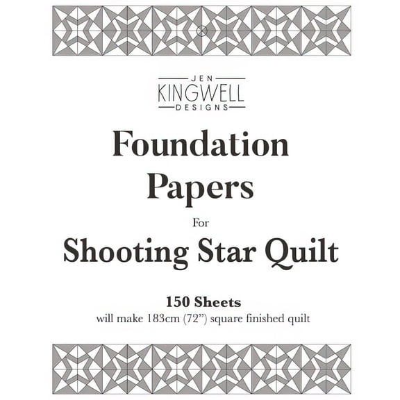 Shooting Star Quilt Foundation Papers by Jen Kingwell